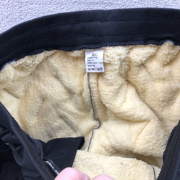 New Sport Men's Jogger Pants XXL Black Fleece Lined Warm Winter Pull on Drawstri - Picture 8 of 11